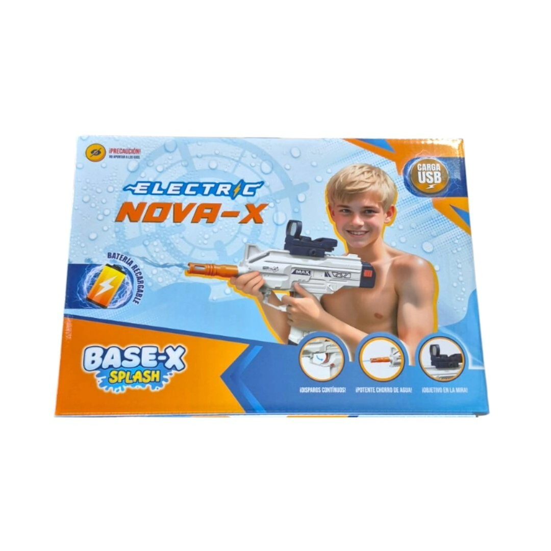 PISTOLA DE AGUA A BATERIA NOVA CARGA USB 29x8,5x20,5 CM