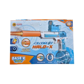 SUPER PISTOLA DE AGUA A BATERIA HALO CARGA USB 26x8x18 CM