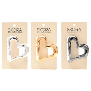 BROCHE METAL CORAZON SKORA