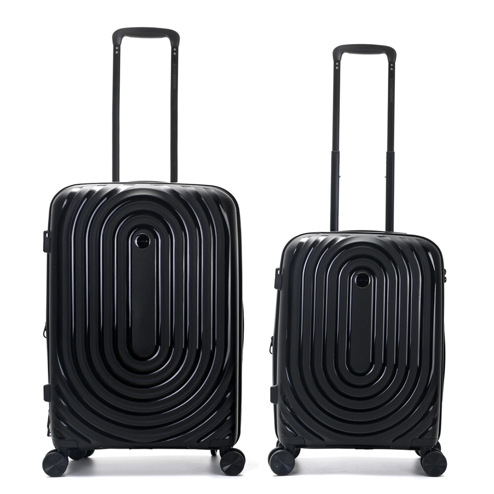 SET VALIJAS WANDERLUST URBAN HARD PP NEGRA 24" Y 20"