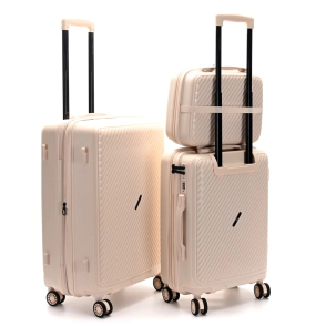 SET VALIJAS SKORA BS AS HARD ABS NATURAL 24", 20" + BEAUTY CASE