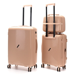 SET VALIJAS SKORA BS AS HARD ABS TOSTADO 24", 20" + BEAUTY CASE