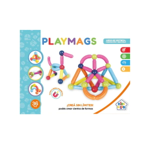 JUEGO DE BLOQUES MAGNETICOS 36 PIEZAS 24x6x19 CM