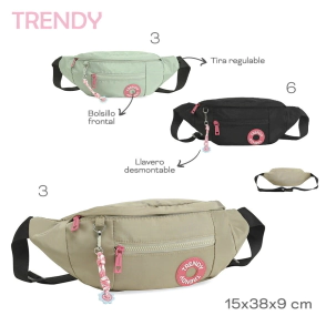 RIÑONERA TRENDY NEGRO