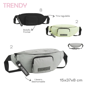 RIÑONERA TRENDY GRIS