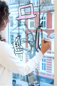 MARCADOR DE TIZA EDDING E-4090 TRAZO GRUESO AMARILLO FLUO