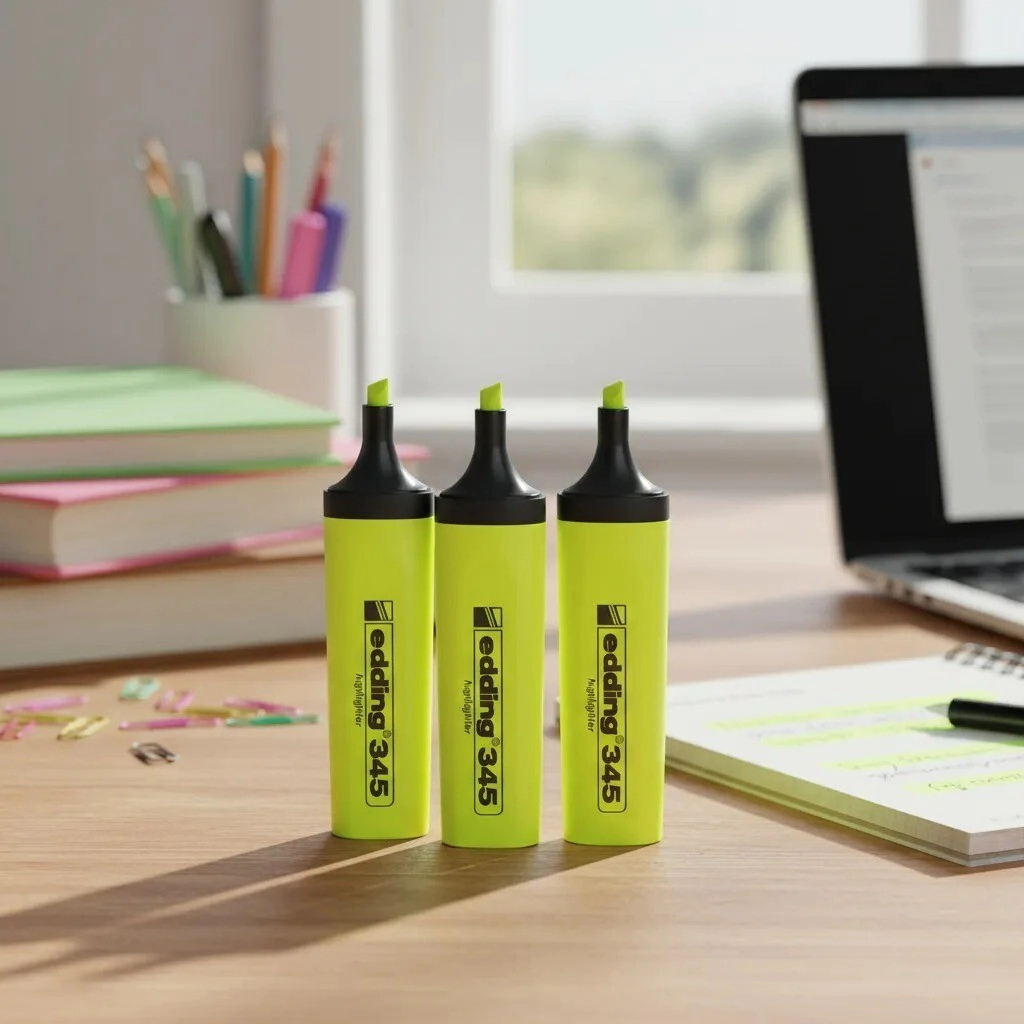 MARCADOR RESALTADOR E-345 EDDING AMARILLO