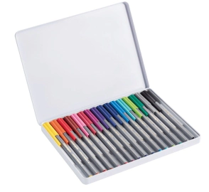 SET X16 DE MICROFIBRAS EDDING CAJA METALICA