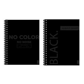 CUADERNO UNIVERSITARIO TAPA DURA 120 HOJAS BLACK SKORA