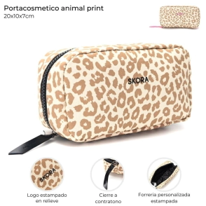 PORTACOSMETICO ANIMAL PRINT SKORA
