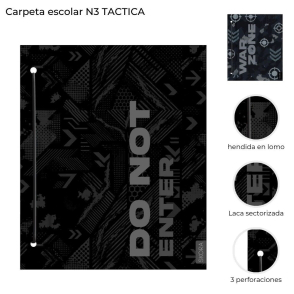 CARPETA ESCOLAR N3 TACTICA SKORA