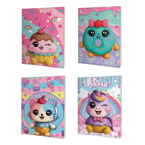 CUADERNO ABROCHADO 48 HJS TAPA FLEXIBLE HELLO NENA SKORA