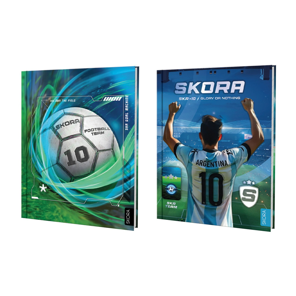 CUADERNO ABROCHADO 48 HJS TAPA DURA FUTBOL SKORA