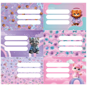 ETIQUETAS ECOLARES X12 PETS SKORA