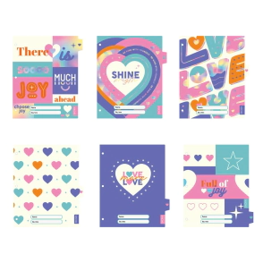 SEPARADORES ESCOLARES N3 X6 LOVE SKORA