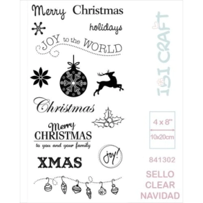 SELLO SILICONADO CRISTAL 4x8" NAVIDAD IBICRAFT