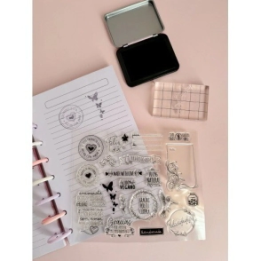 STAMP SET EMPRENDEDOR (SELLOS+ALMOHADILLA+BASE) IBICRAFT