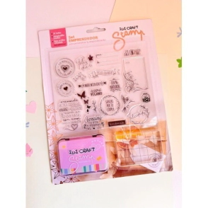STAMP SET EMPRENDEDOR (SELLOS+ALMOHADILLA+BASE) IBICRAFT