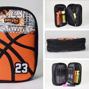 CARTUCHERA LIBRO 2 CIERRE BASQUET PHI PHI TOYS