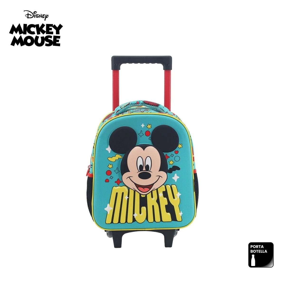 MOCHILA CON CARRO DISNEY MICKEY 12"