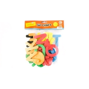 GOMA EVA FORMAS ABECEDARIO 8CM ALTO x31 PIEZAS