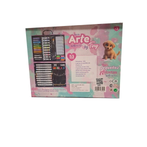 SET DE ARTE MASCOTA VALIJA 53 PIEZAS TINY 30x23 CM