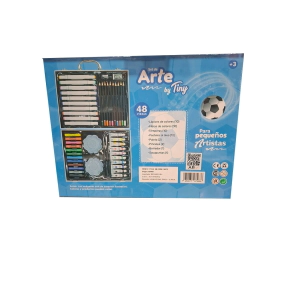 SET DE ARTE FUTBOL VALIJA 53 PIEZAS TINY 30x23 CM