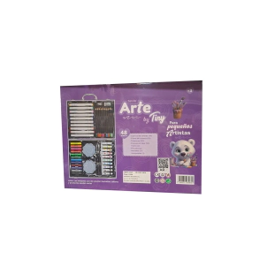 SET DE ARTE OSITO VALIJA 53 PIEZAS TINY 30x23 CM