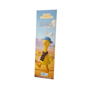 PATO BAILARIN LUZ Y SONIDO CARGA USB 30CM