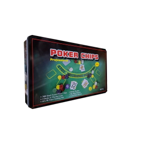 SUPER SET DE CARTAS DE POKER EN LATA 33x19,5x5,5 CM