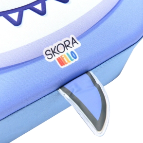 MOCHILA KAWAII TERMOFORMADA TIBURON 22x30x10CM SKORA