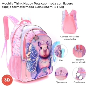 MOCHILA THINK HAPPY PETS CAPI-HADA 32x45x15 CM SKORA