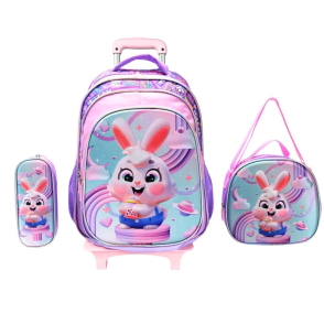 SET X4: MOCHILA CARRO CON LUNCHERA Y CARTUCHERA 16