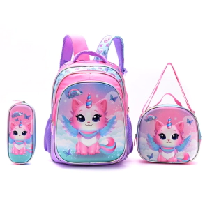 SET X3: MOCHILA CON LUNCHERA Y CARTUCHERA 16