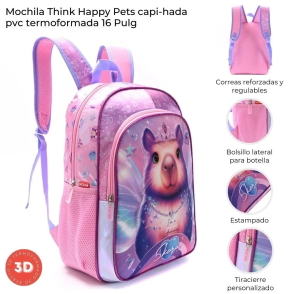 MOCHILA THINK HAPPY PETS CAPI-HADA 16" SKORA
