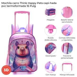MOCHILA CARRO THINK HAPPY PETS CAPI-HADA 16" SKORA