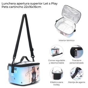 LUNCHERA APERTURA SUPERIOR LETS PLAY PETS CARPINCHO 22x16x16 CM SKORA