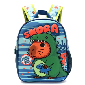 MOCHILA PETIT ESPALDA TERMOFORMADA CAPIBARA DINO 22x30x10 CM SKORA