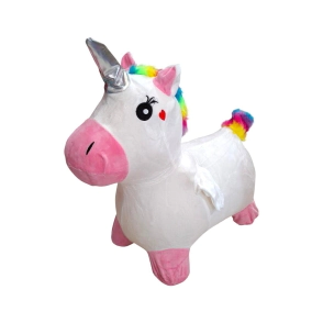 UNICORNIO ARCOIRIS SALTARIN PELUCHE 1300 GRS 55x55x30 CM