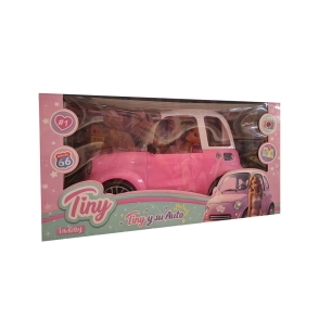 MU&Ntilde;ECA TINY Y SU AUTO 35x21x20 CM