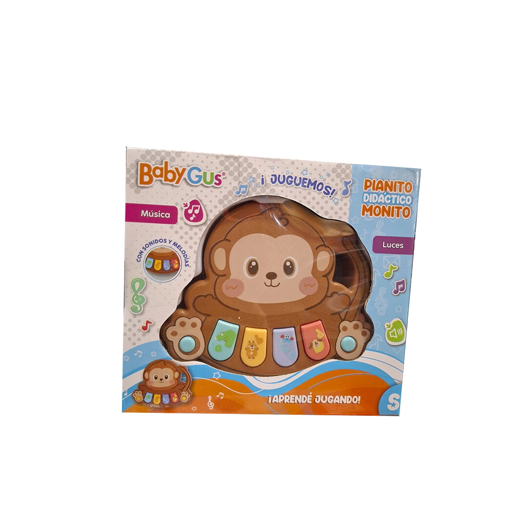 PIANO INTERACTIVO UNICORNIO PARA BEBES CON LUZ Y SONIDO 15x13x3 CM