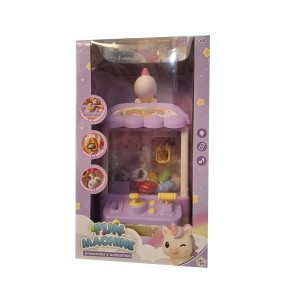 MINI MAQUINA AGARRA PELUCHES DE ANIMALITOS 30x22x19 CM