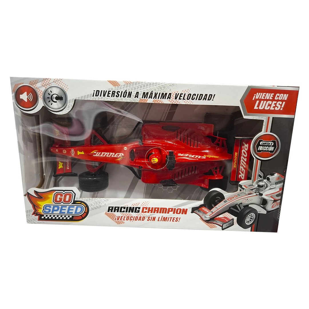 AUTO FORMULA 1 A FRICCION CON SONIDO 29x17x8CM