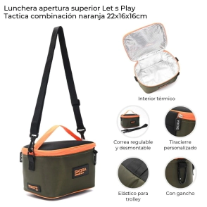 LUNCHERA APERTURA SUPERIOR LETS PLAY TACTICA SKORA