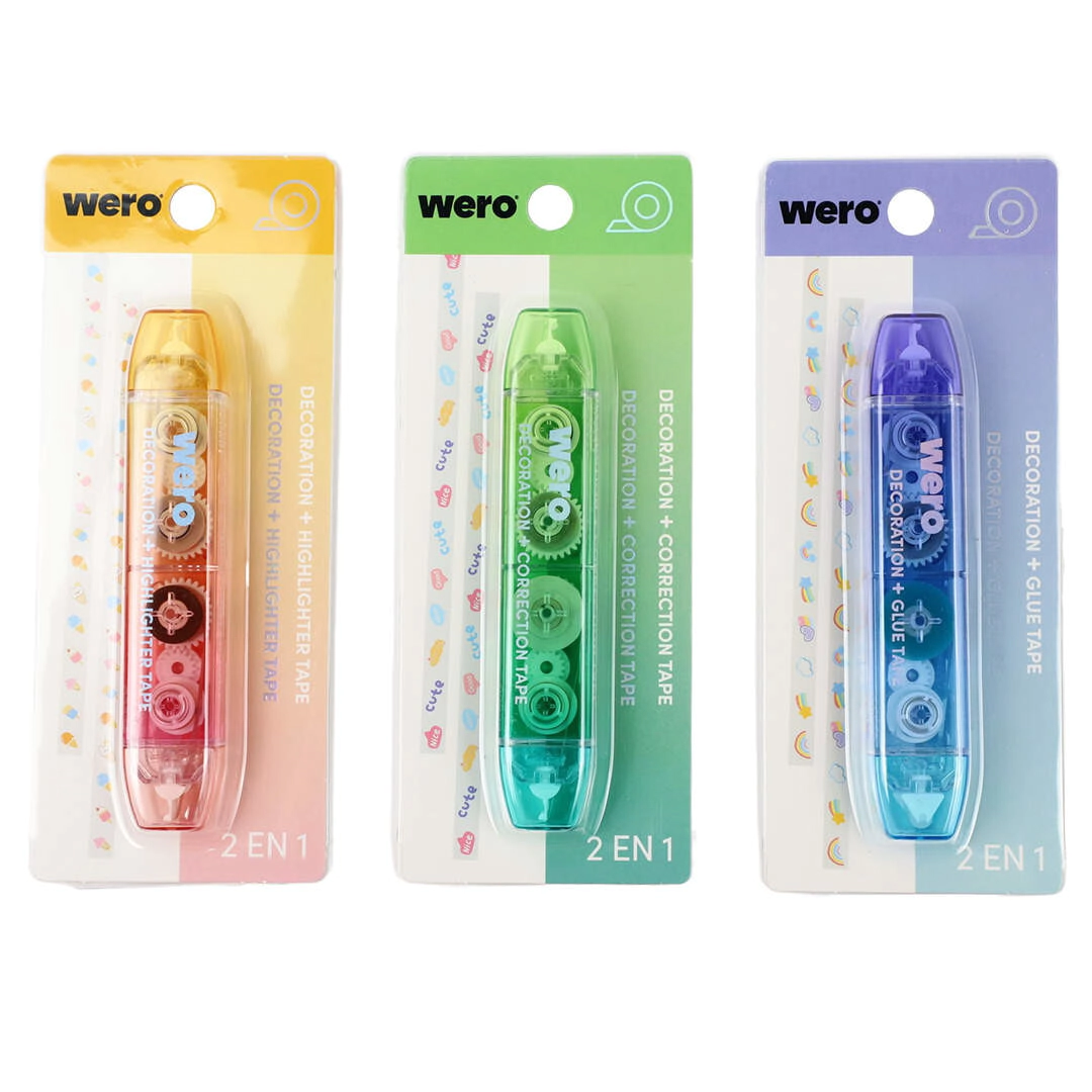 PEGAMENTO DECO GLUE HIGHLIGHTER TAPES WERO