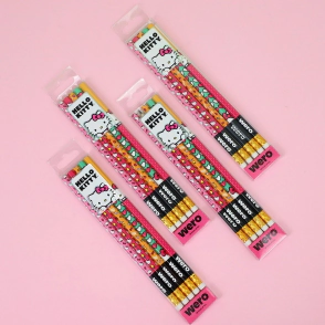 SET LAPIZ CON GOMA HELLO KITTY BLISTER WERO
