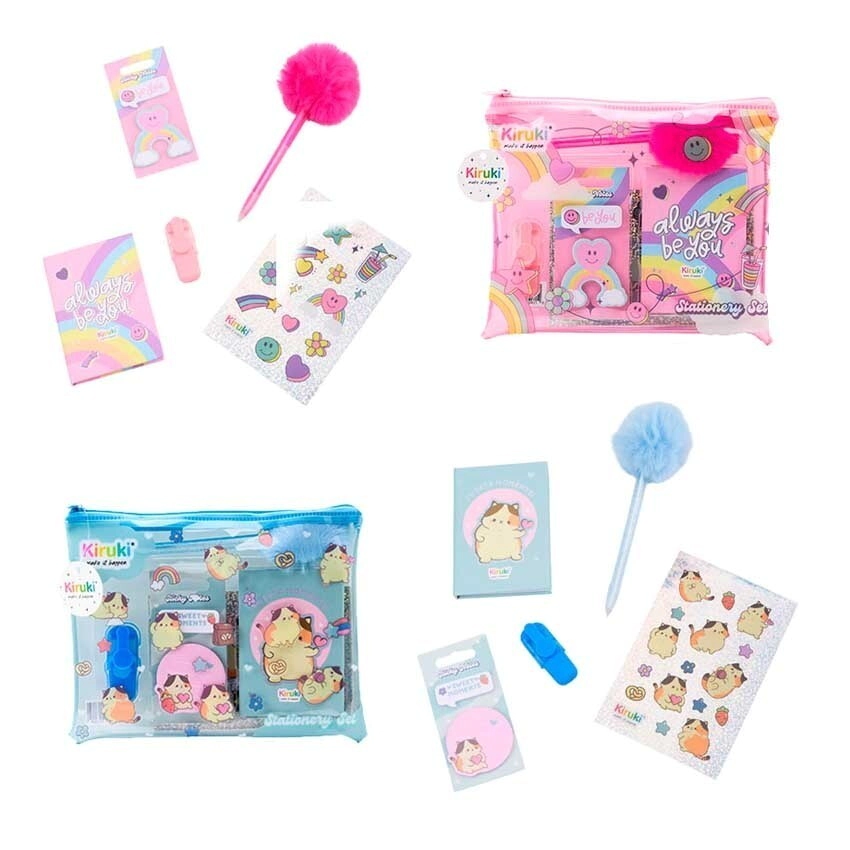 STATIONARY SET RAINBOWS CATS KIRUKI