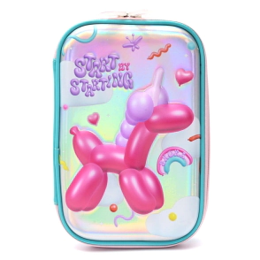 CARTUCHERA CANOPLA 1 PISO THINK HAPPY LETTERING 22x16x4 CM SKORA