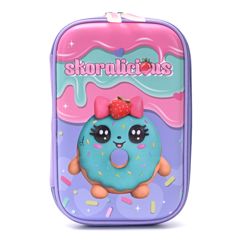 CARTUCHERA CANOPLA 1 PISO THINK HAPPY TEEN KAWAII 22x16x4 CM SKORA