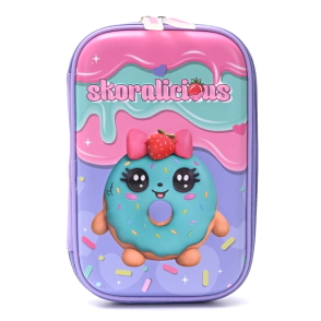 CARTUCHERA CANOPLA 1 PISO THINK HAPPY TEEN KAWAII 22x16x4 CM SKORA